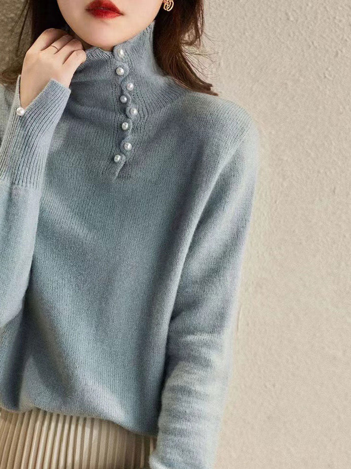 Vintage Knoopjes turtleneck vest | Veraya Vest