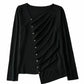 Los geplooid asymmetrisch vest | Viena vest