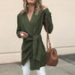 Lange Mouw Wrap-Up Vest met Riem | Angie Vest