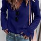 Lange mouw V-hals Gebreide Top | Una Top