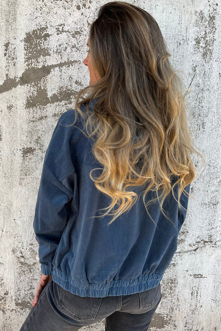 Casual Corduroy Capuchon Jas | Xariel Jas