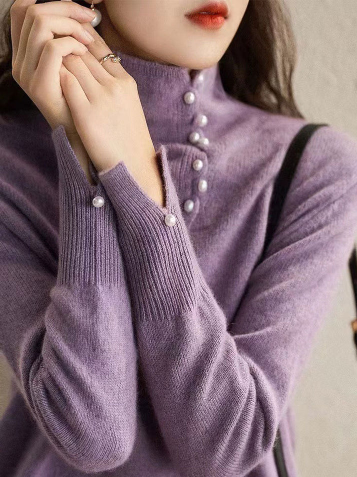 Vintage Knoopjes turtleneck vest | Veraya Vest