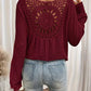 Vrouwen Wafel Lange Mouw Top | Wiliannne Top