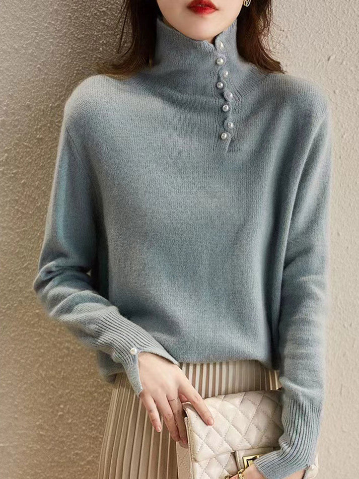 Vintage Knoopjes turtleneck vest | Veraya Vest