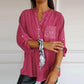 V-hals Blouse met Glitter en Zakje | Odessa Blouse