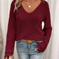 Vrouwen Wafel Lange Mouw Top | Wiliannne Top