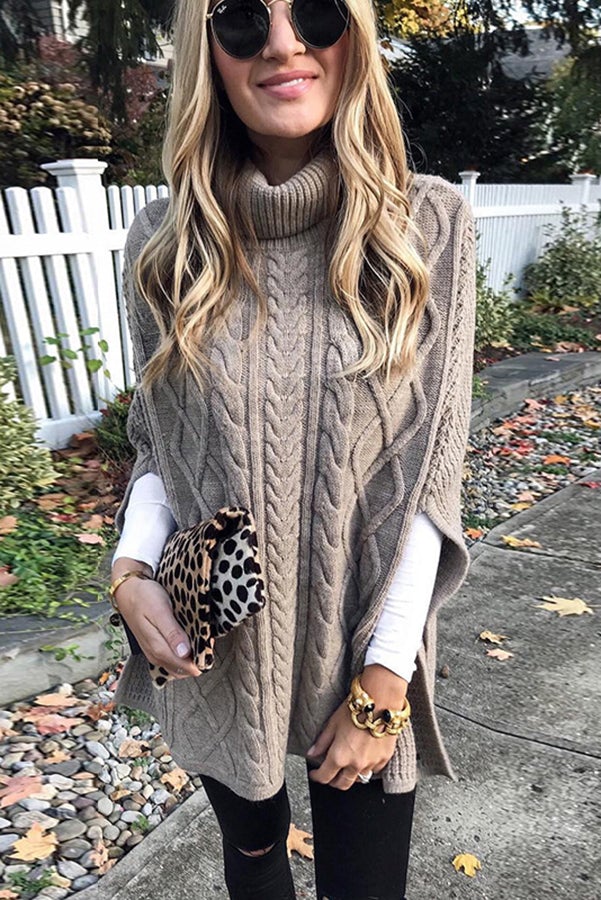 Casual Coltrui Cape Sweater | Virna Trui
