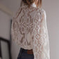 Lange Mouw Kanten Top | Wioleta Top