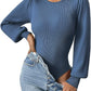 Ribbed Body Top met Lange Mouwen | Sanai Top