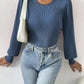 Ribbed Body Top met Lange Mouwen | Sanai Top
