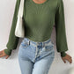 Ribbed Body Top met Lange Mouwen | Sanai Top