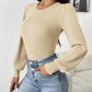 Ribbed Body Top met Lange Mouwen | Sanai Top