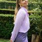 Elegante Blouse Met Patroon | Lila