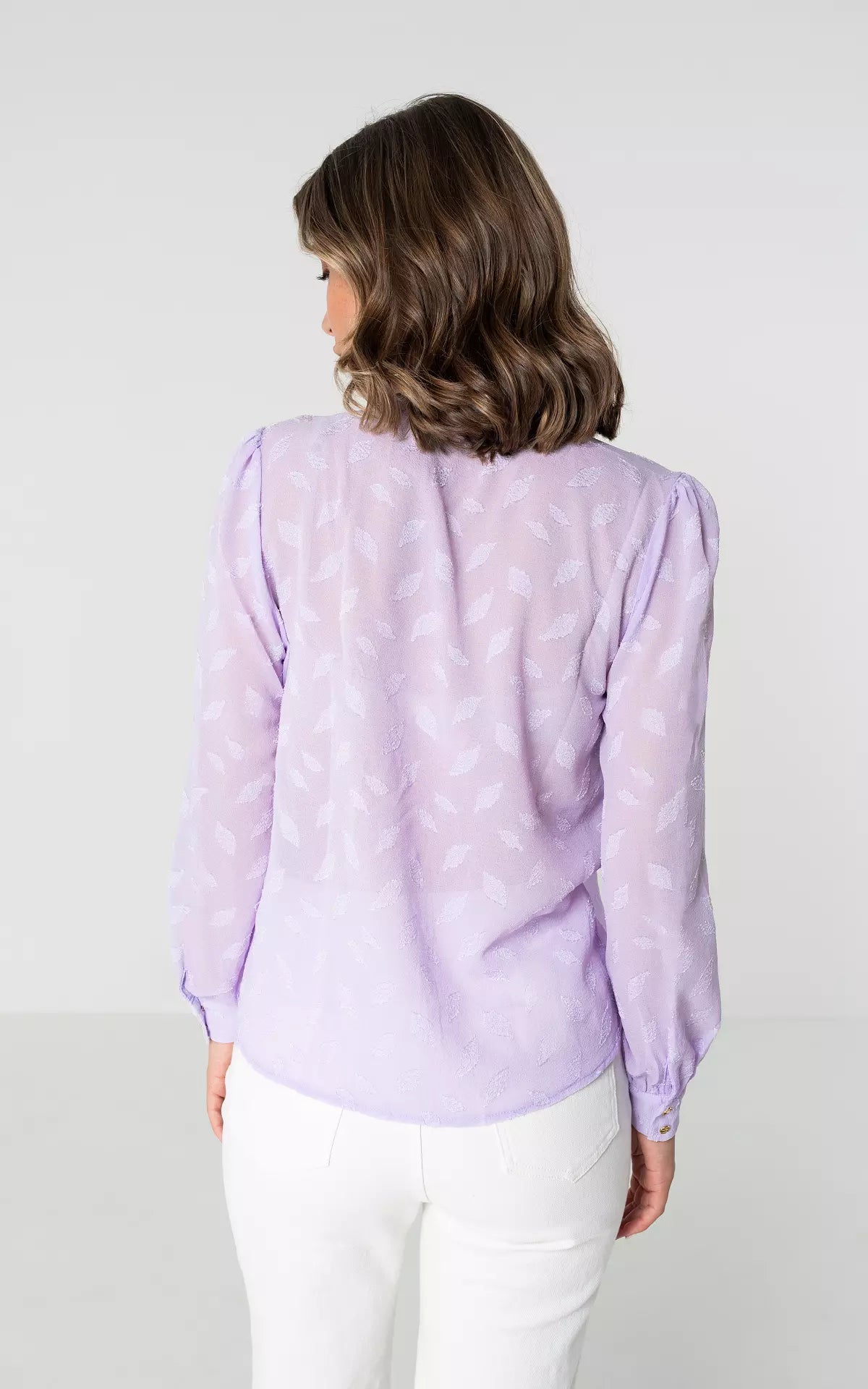Elegante Blouse Met Patroon | Lila