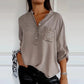 V-hals Blouse met Glitter en Zakje | Odessa Blouse