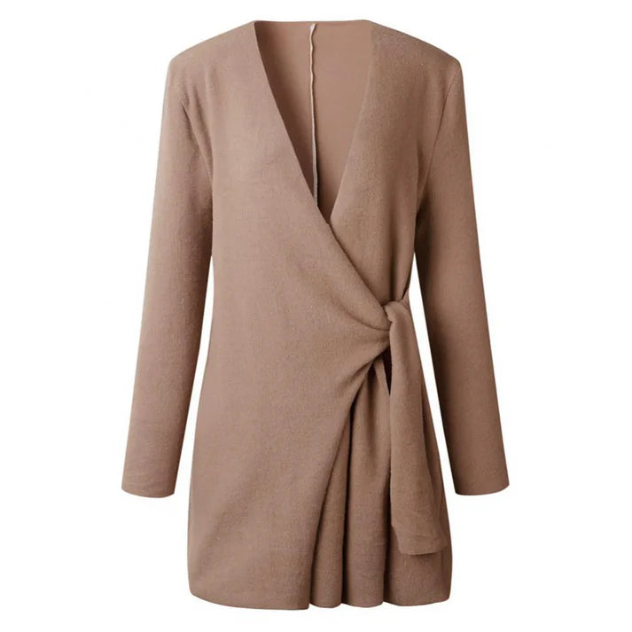 Lange Mouw Wrap-Up Vest met Riem | Angie Vest