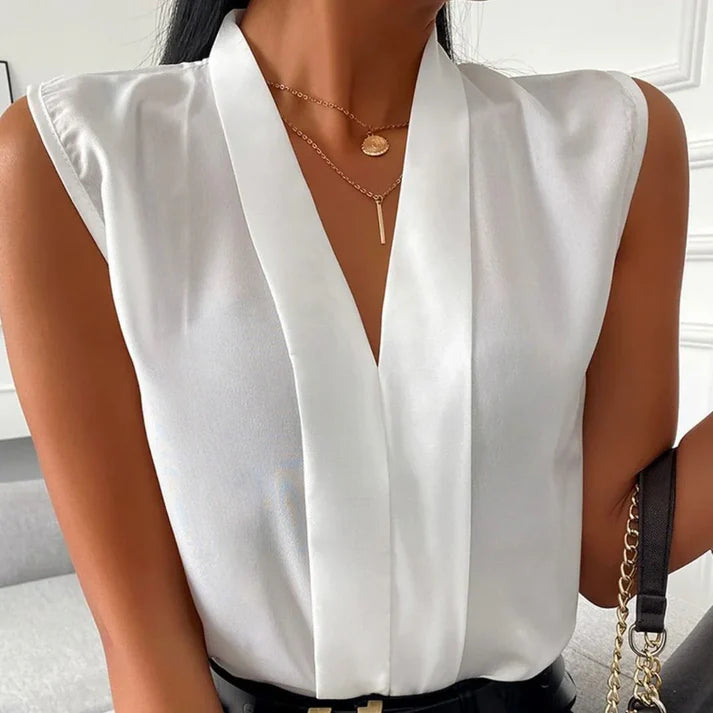 Mouwloze Blouse | Vikkie Blouse