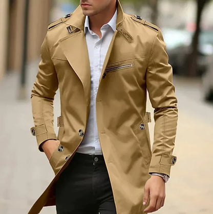 Elegante Trench Coat voor Mannen | Wick Jas
