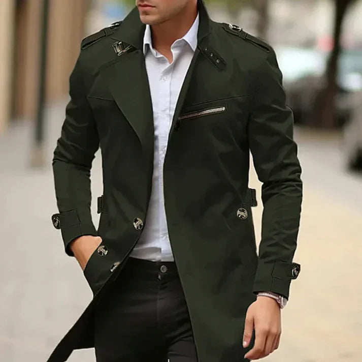 Elegante Trench Coat voor Mannen | Wick Jas