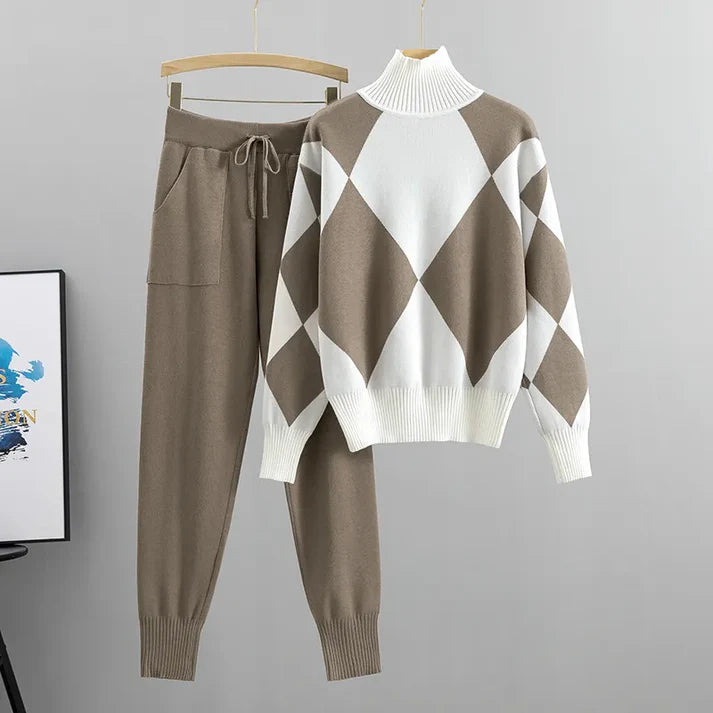 Vrouwen Turtleneck en Broek Set | Wendela set