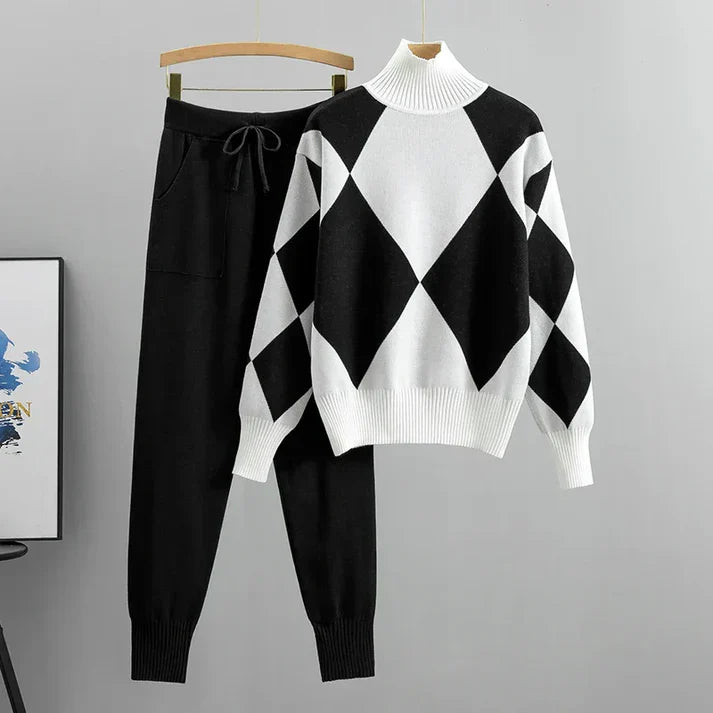 Vrouwen Turtleneck en Broek Set | Wendela set