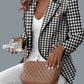Hondstooth Patroon Blazer | Alfreda
