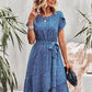 Luxe Midi Jurk met Tailleband | Mare