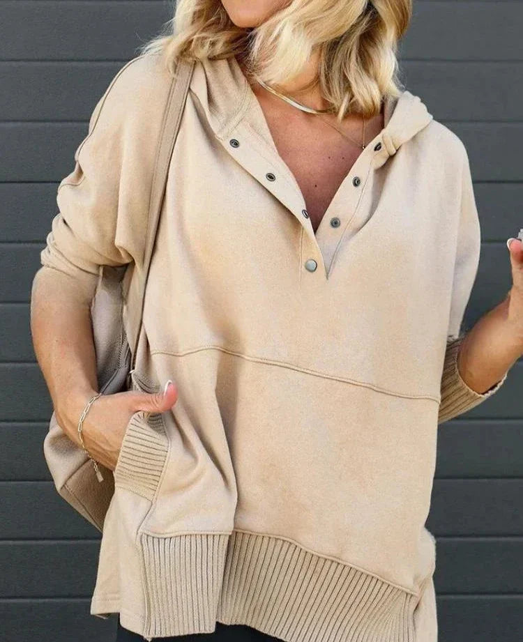 Stijlvolle Warme Hoodie | Relina Trui