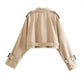 Stijlvolle Cropped Trenchcoat | Wynter Jas