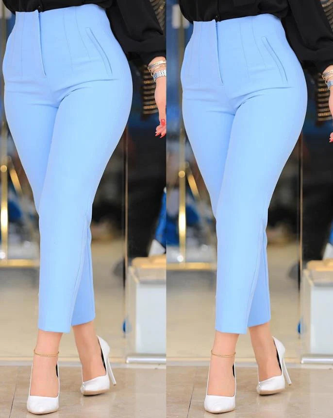 Hoge Taille Plooi Broek | Winie Broek