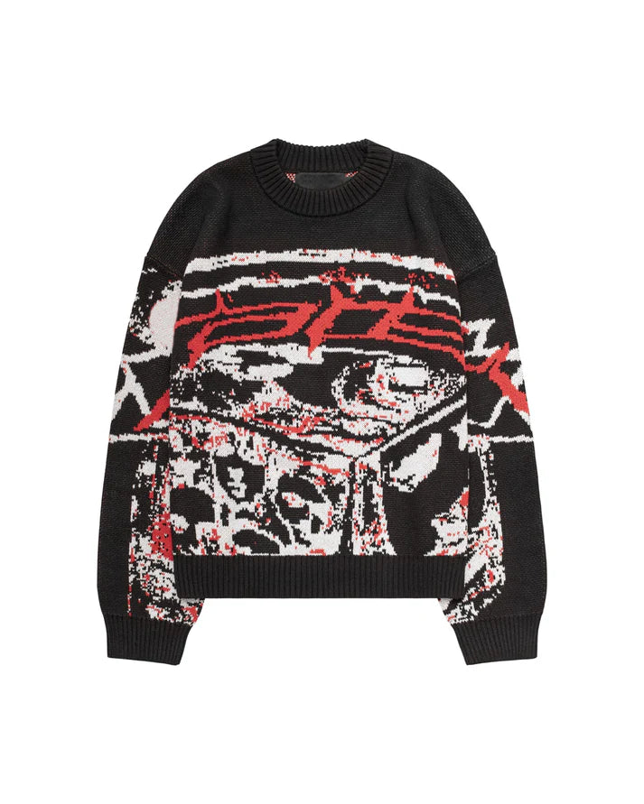 Oversized Bedrukte Trui | Megan Trui