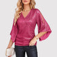 Casual Sequin V-Hals Top | Rachelle Top
