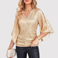 Casual Sequin V-Hals Top | Rachelle Top