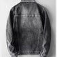 Heren Klassieke Denim Jas met Knoopsluiting | Waldo Jas
