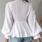 Vrouwen Pofmouw Kanten top | Usha Top