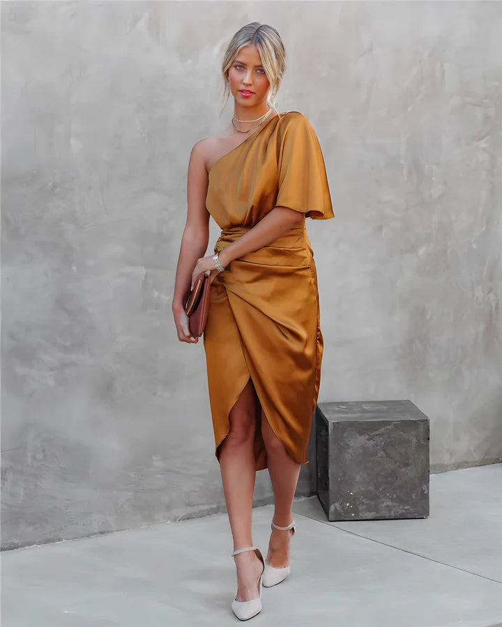 Luxe Elegante Satijnen Jurk | Allerga