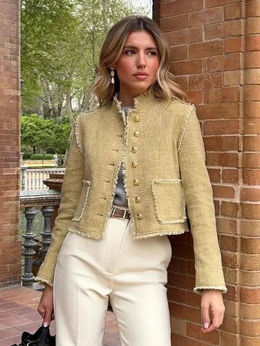 Vintage Lange Mouw Jas | Warda Jas