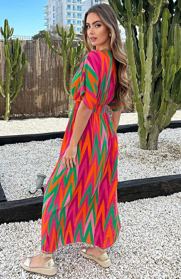 Kleurrijke Maxi Jurk | Jolien