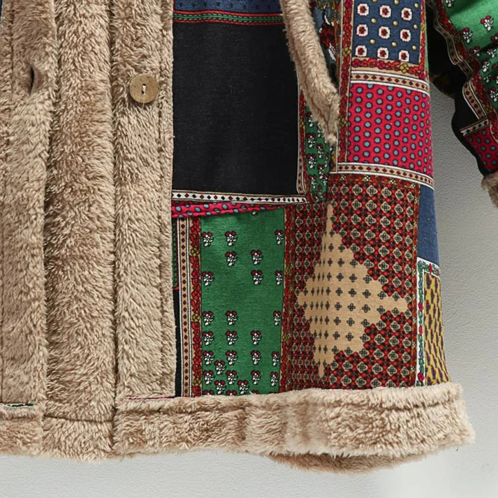 Casual Gedrukte Winterjas | Adalie Mantel