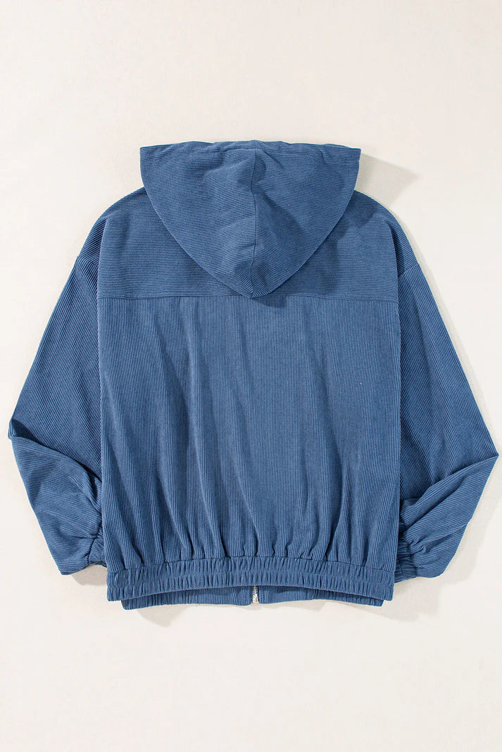 Casual Corduroy Capuchon Jas | Xariel Jas