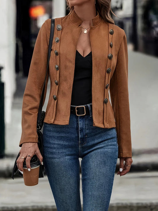 Vintage Dubbele Knopen Jas | Amelie Jas
