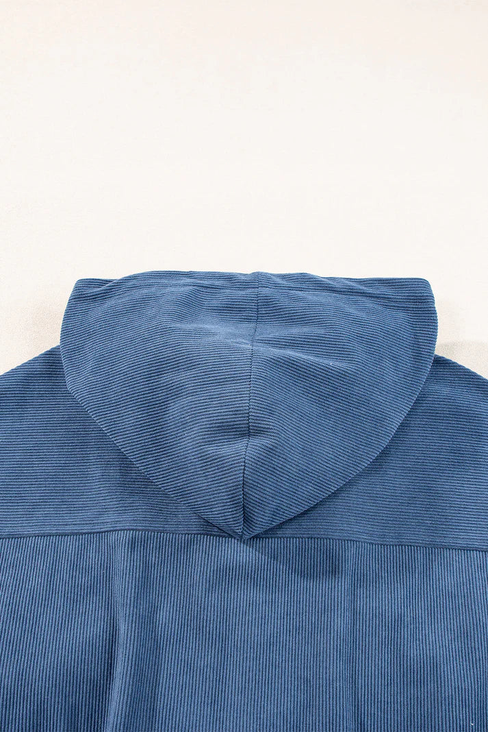 Casual Corduroy Capuchon Jas | Xariel Jas