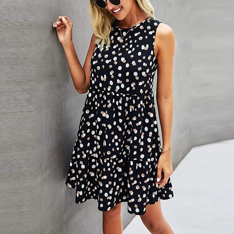 Stippen Mini Jurk | Mieka Jurk