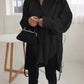 Oversized Lange Mouw Knoop Blouse | Udyta Bloes