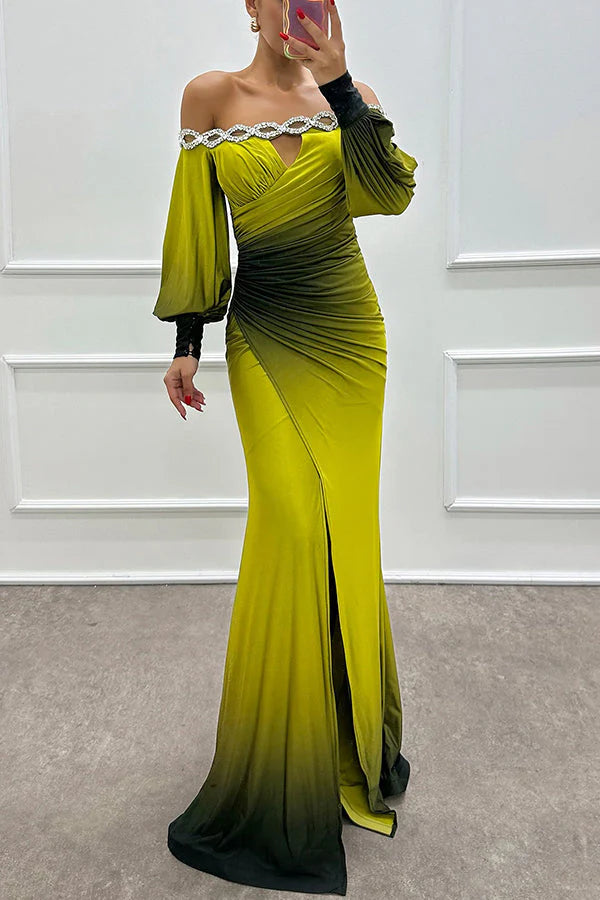 Off Shoulder Maxi Jurk | Wystella Jurk