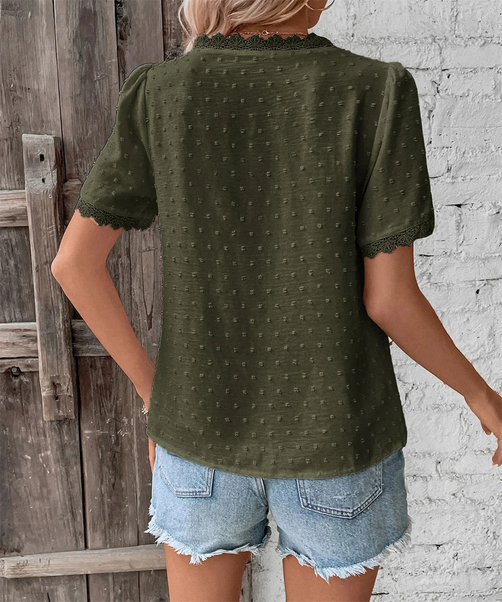 V-Hals Blouse | Angela