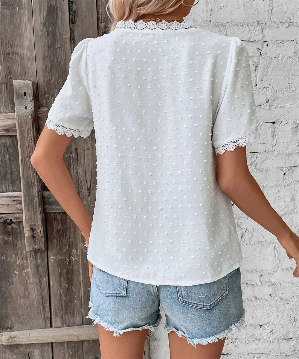 V-Hals Blouse | Angela