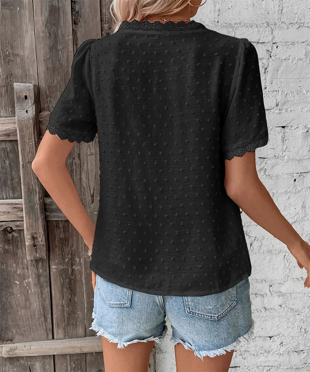 V-Hals Blouse | Angela