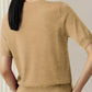 Trendy Zomer T-shirt in Sweaterstijl  | Drinia