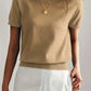 Trendy Zomer T-shirt in Sweaterstijl  | Drinia